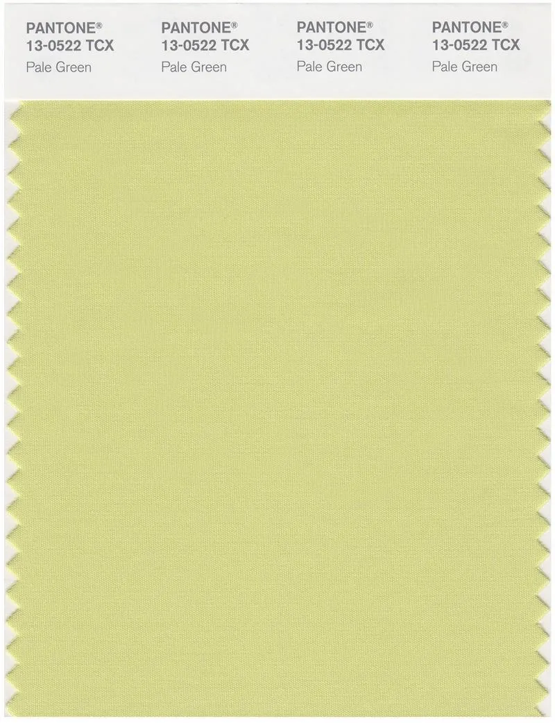 Pantone Smart 13-0522 TCX Color Swatch Card | Pale Green