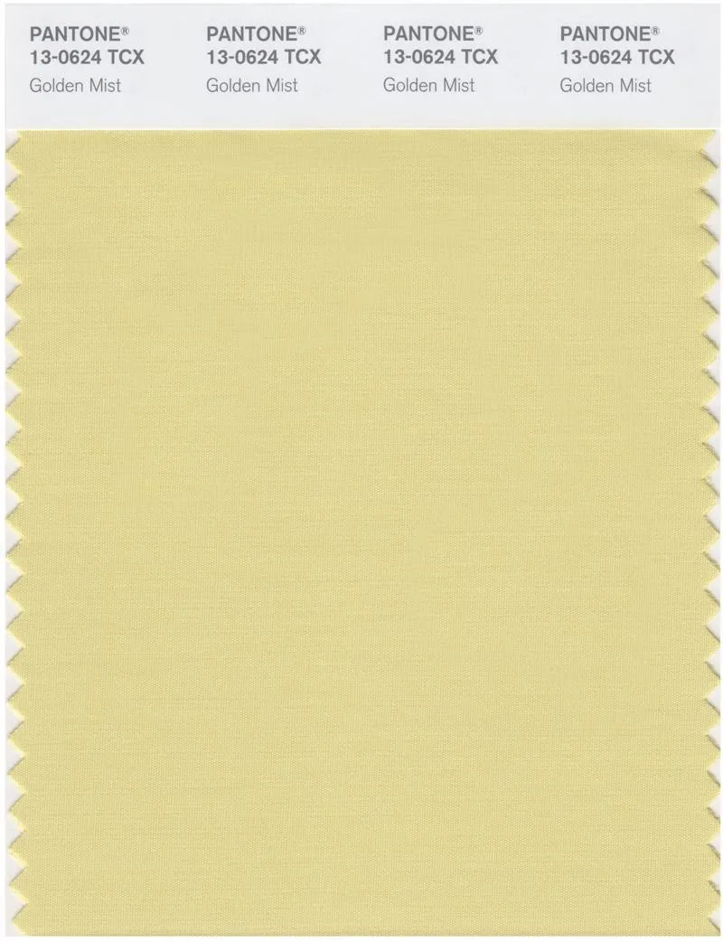 Pantone Smart 13-0624 TCX Color Swatch Card | Golden Mist