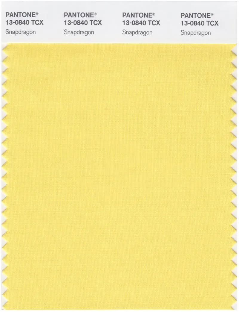 Pantone Smart 13-0840 TCX Color Swatch Card | Snapdragon