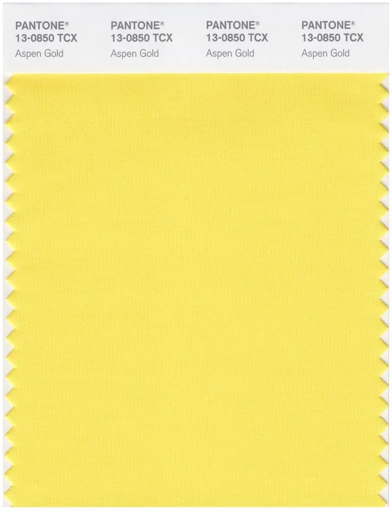 Pantone Smart 13-0850 TCX Color Swatch Card | Aspen Gold