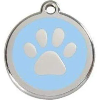 Paw Print Pet ID Tag