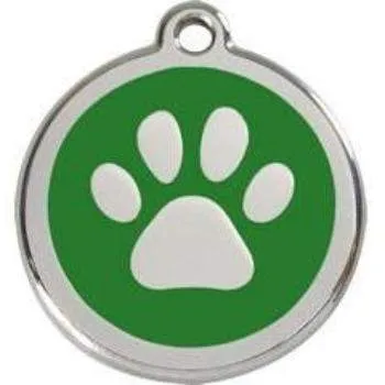 Paw Print Pet ID Tag