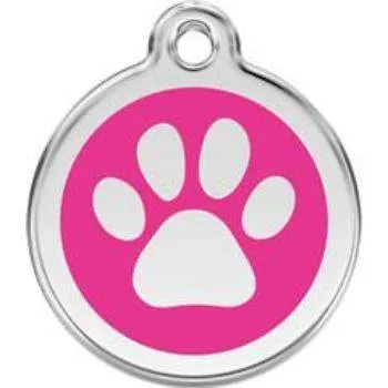 Paw Print Pet ID Tag
