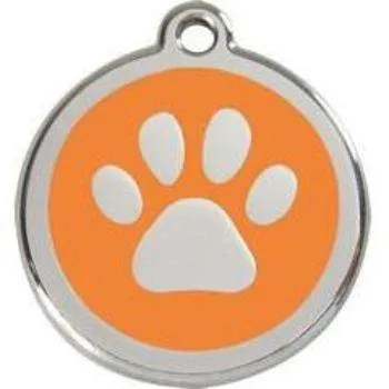 Paw Print Pet ID Tag