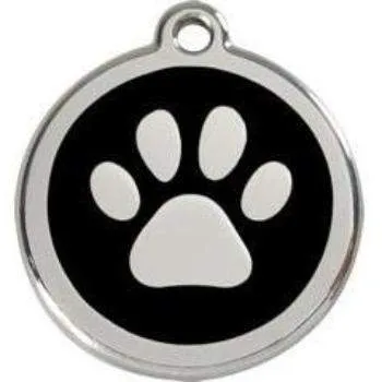 Paw Print Pet ID Tag