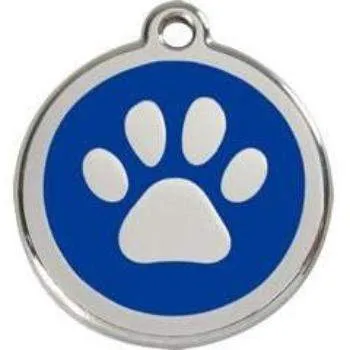 Paw Print Pet ID Tag