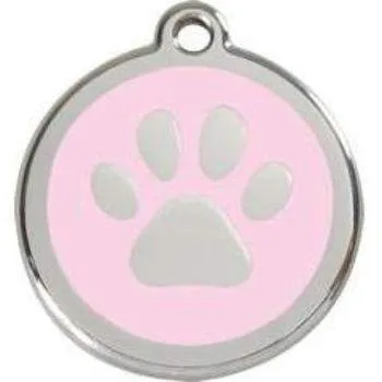 Paw Print Pet ID Tag