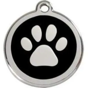 Paw Print Pet ID Tag
