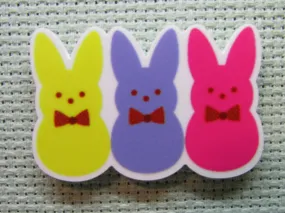 Peep Trio Wearing Bow Ties Needle Minder, Cover Minder, Magnet