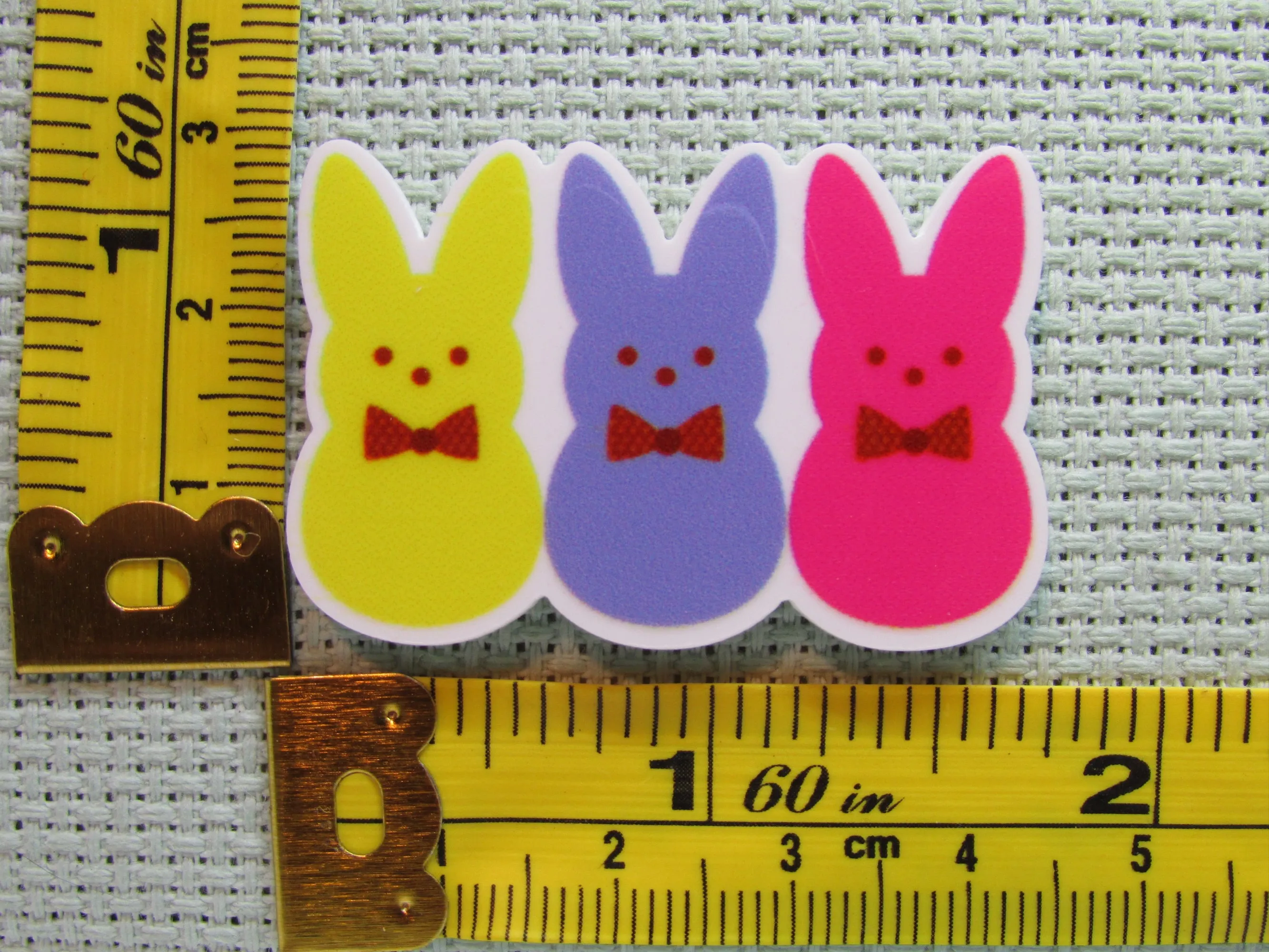 Peep Trio Wearing Bow Ties Needle Minder, Cover Minder, Magnet