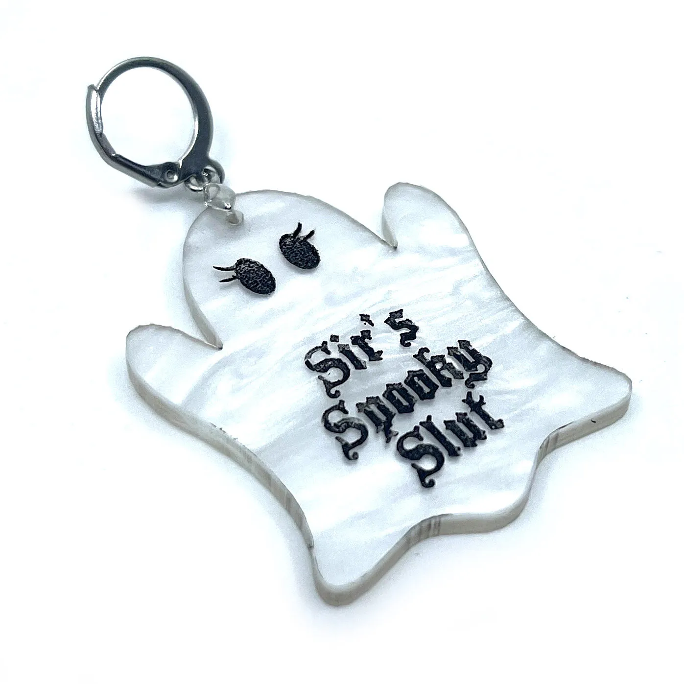 Personalized Cute Ghost BDSM Collar Tag