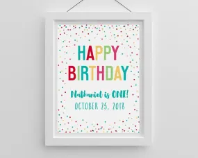 Personalized Poster (18x24) - Happy Birthday