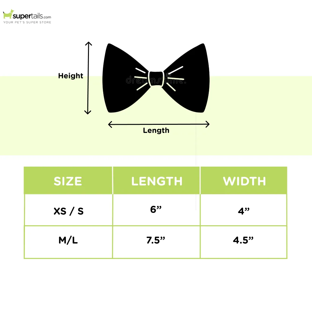 Pet and Parents Large Polka Dot Bow Tie for Large Breed Dogs