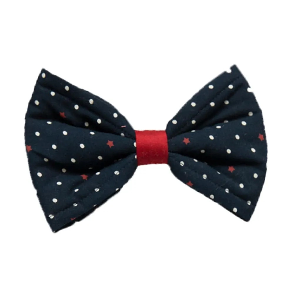 Pet and Parents Large Polka Dot Bow Tie for Large Breed Dogs