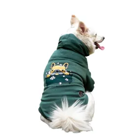 Pet Snugs Dog Bathtub Print Sweatshirt for Dogs (Green)