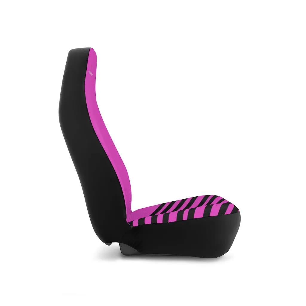 Pink Stripes Car Seat Covers, 2-Pcs (48.03" × 18.50") Set Best Car Accessories Essential Premium Quality Best Soft Luxury Car Seat Covers