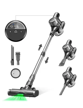 Powerful Cordless Vacuum Cleaner with 40000Pa, Hoover for All Hard Floors Carpet Pet Hair