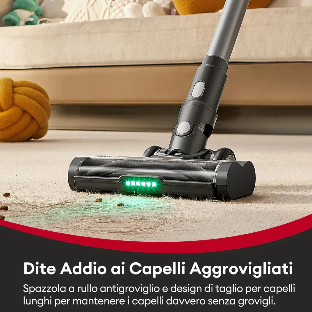 Powerful Cordless Vacuum Cleaner with 40000Pa, Hoover for All Hard Floors Carpet Pet Hair