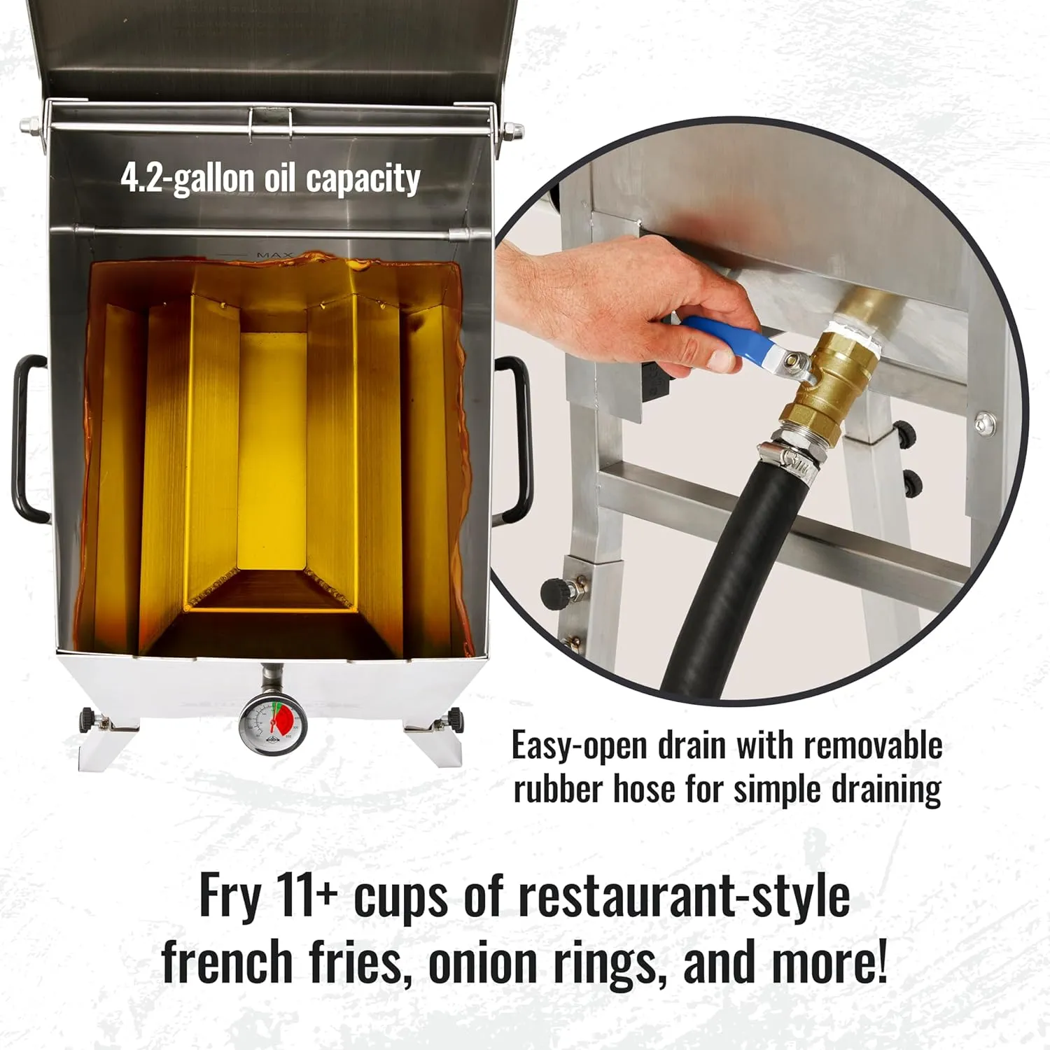 Propane Deep Fryer with 2 Baskets
