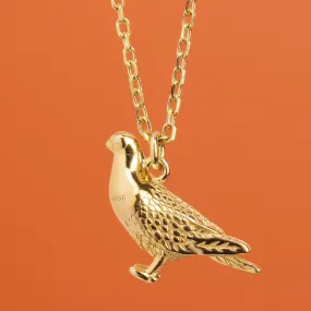 Racing Pigeon Gold Necklace - Personalised