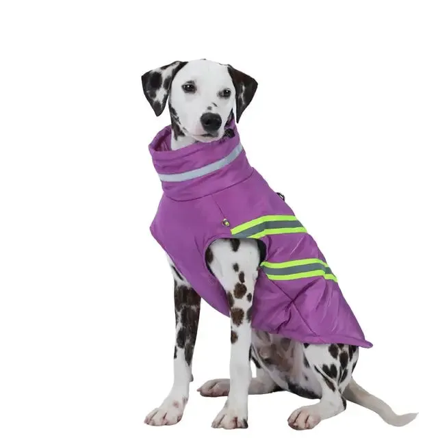 Reflective Winter Warm Dog Jacket: Windproof and Waterproof Vest Coat for Small and Large Dogs - Perfect Golden Labrador and French Bulldog Clothes