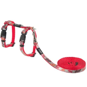 Rogz Reflectocat Harness Lead Red