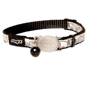 Rogz Reflectocat Safeloc Collar Black Cat