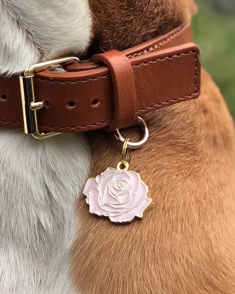 Rose Pet ID Tag (Custom/Drop-Ship)