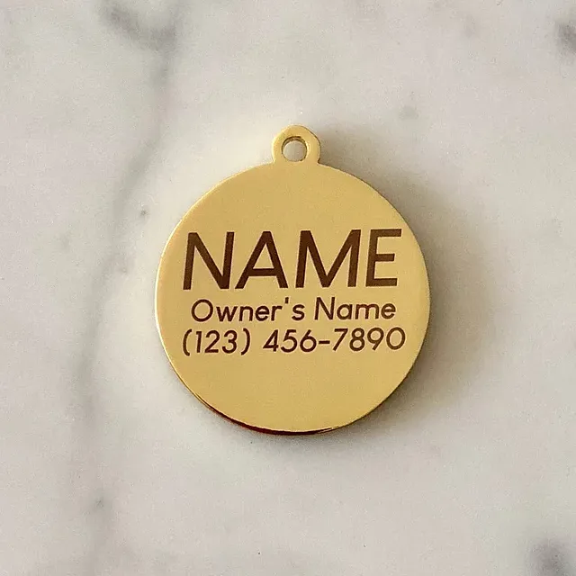 Rose Pet ID Tag (Custom/Drop-Ship)