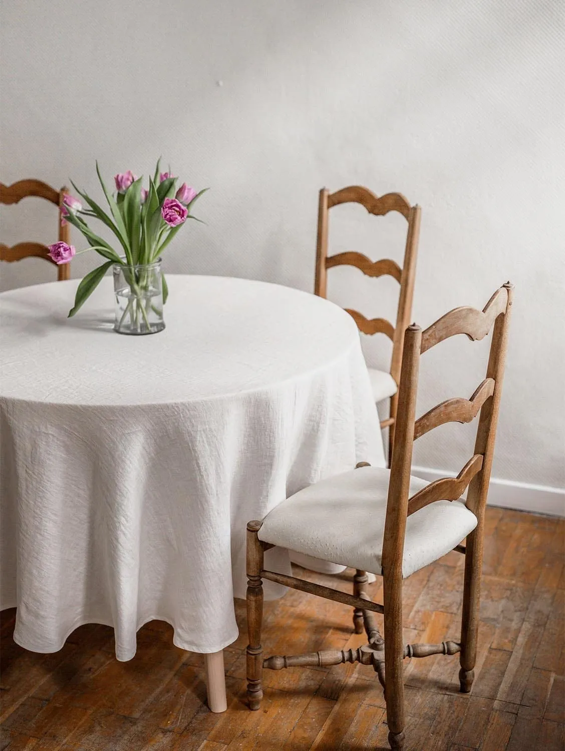 Round Linen Tablecloth | Multiple Colours