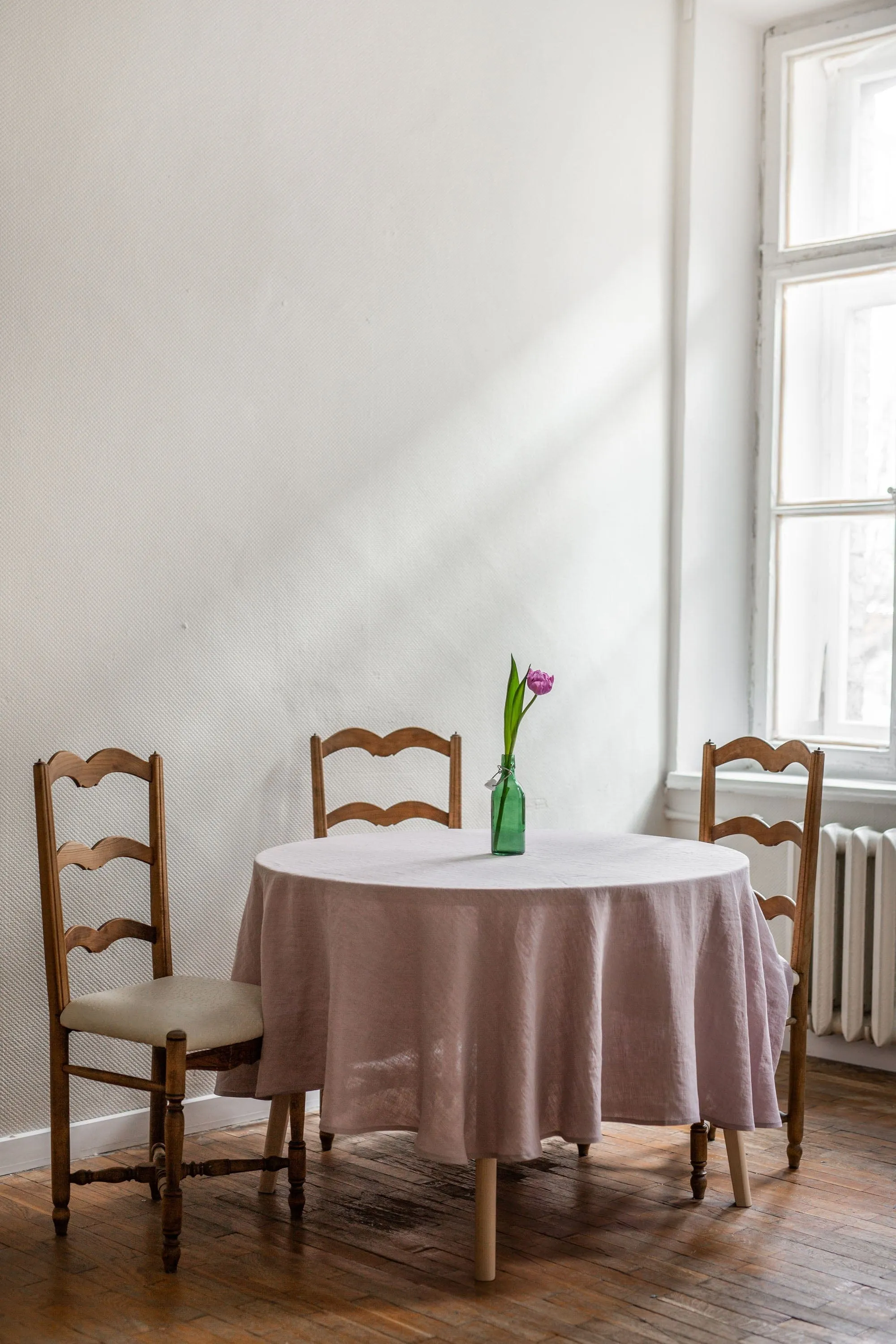 Round Linen Tablecloth | Multiple Colours