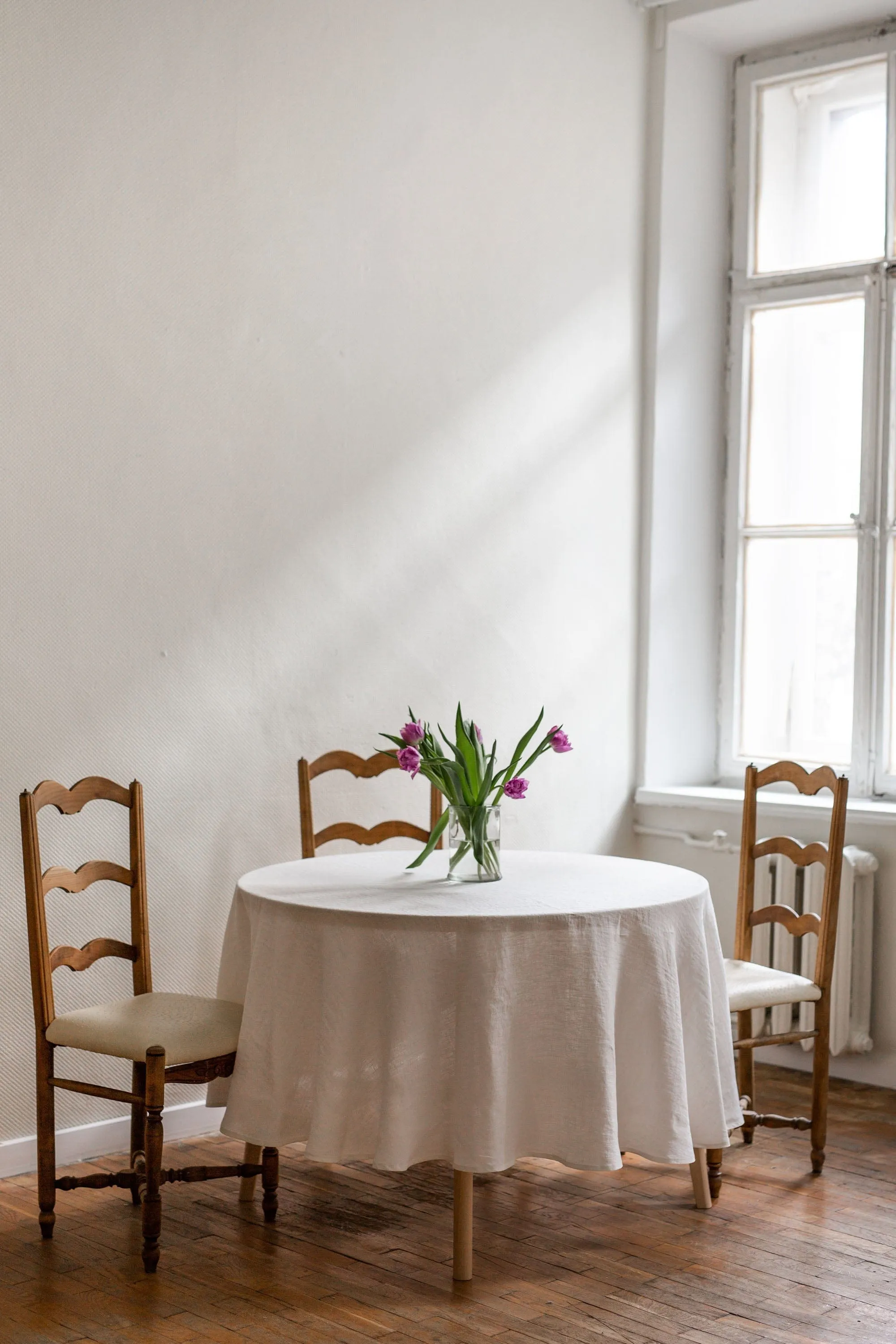 Round Linen Tablecloth | Multiple Colours