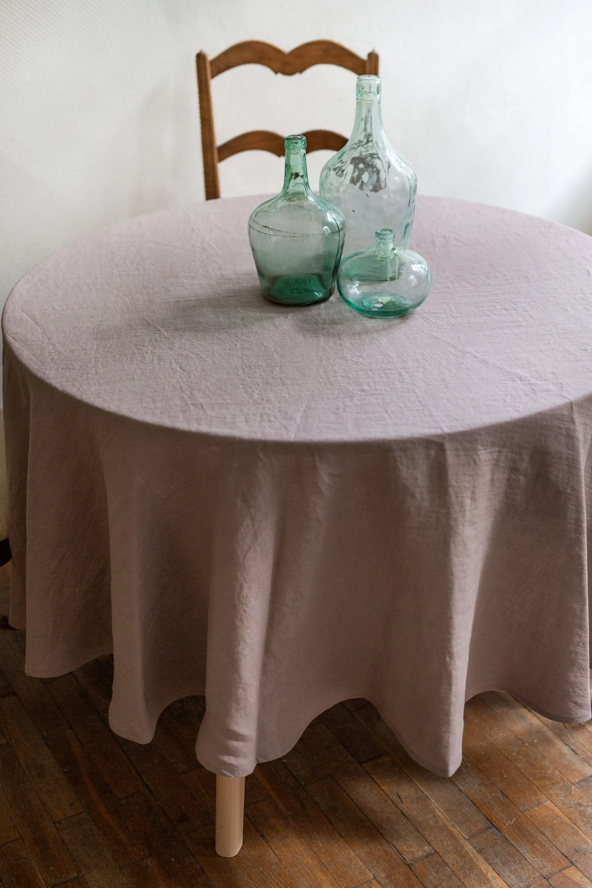 Round Linen Tablecloth | Multiple Colours