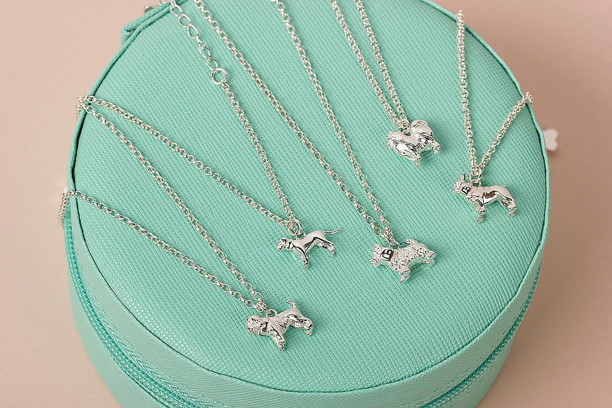 Schnauzer Dainty Chain Bracelet - Personalised - Sterling Silver