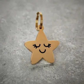Smiling Star Pet ID Tag