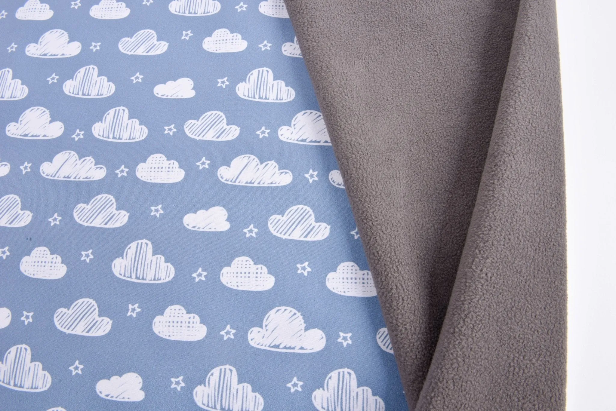 Softshell Digital Clouds Print Fabric