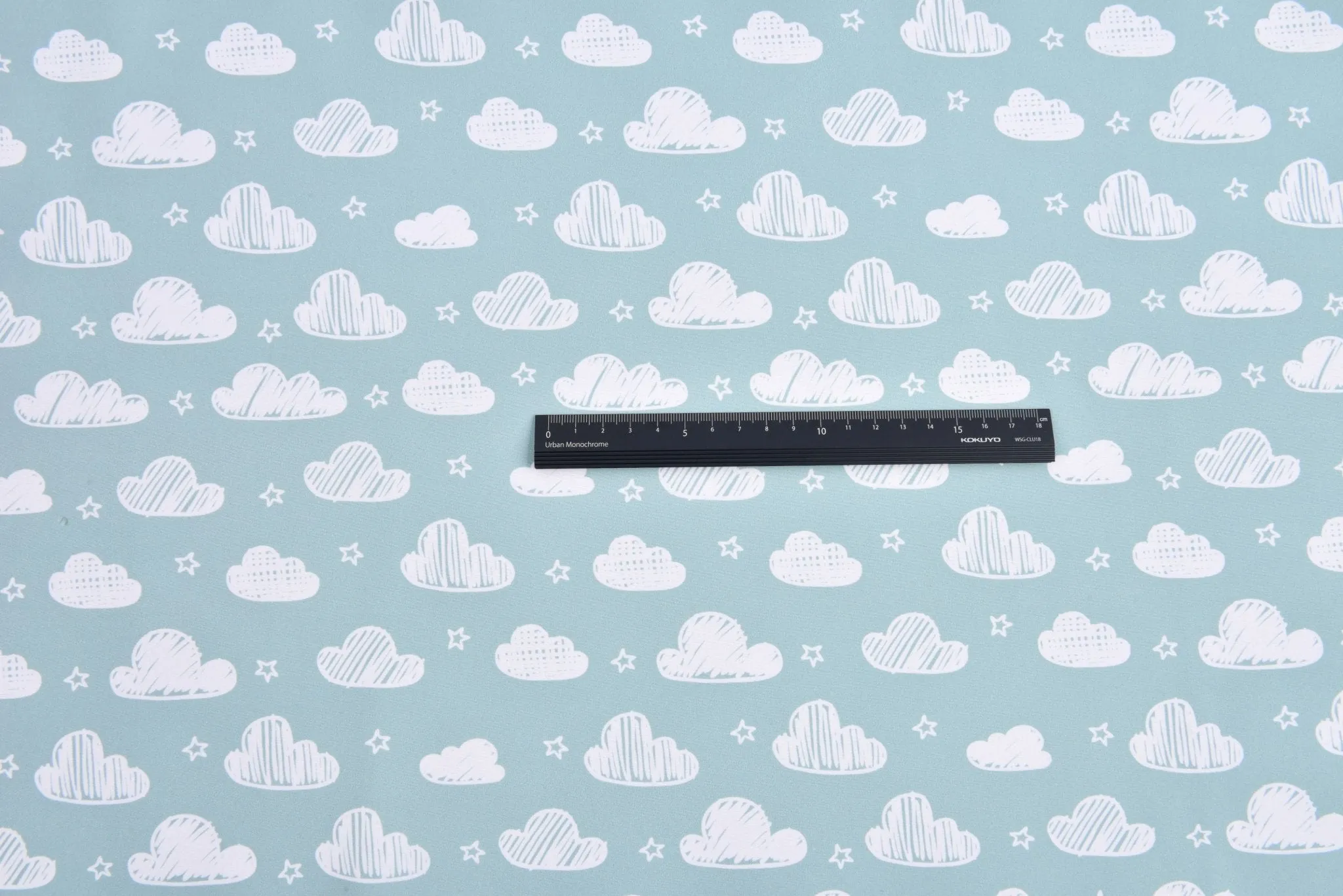 Softshell Digital Clouds Print Fabric