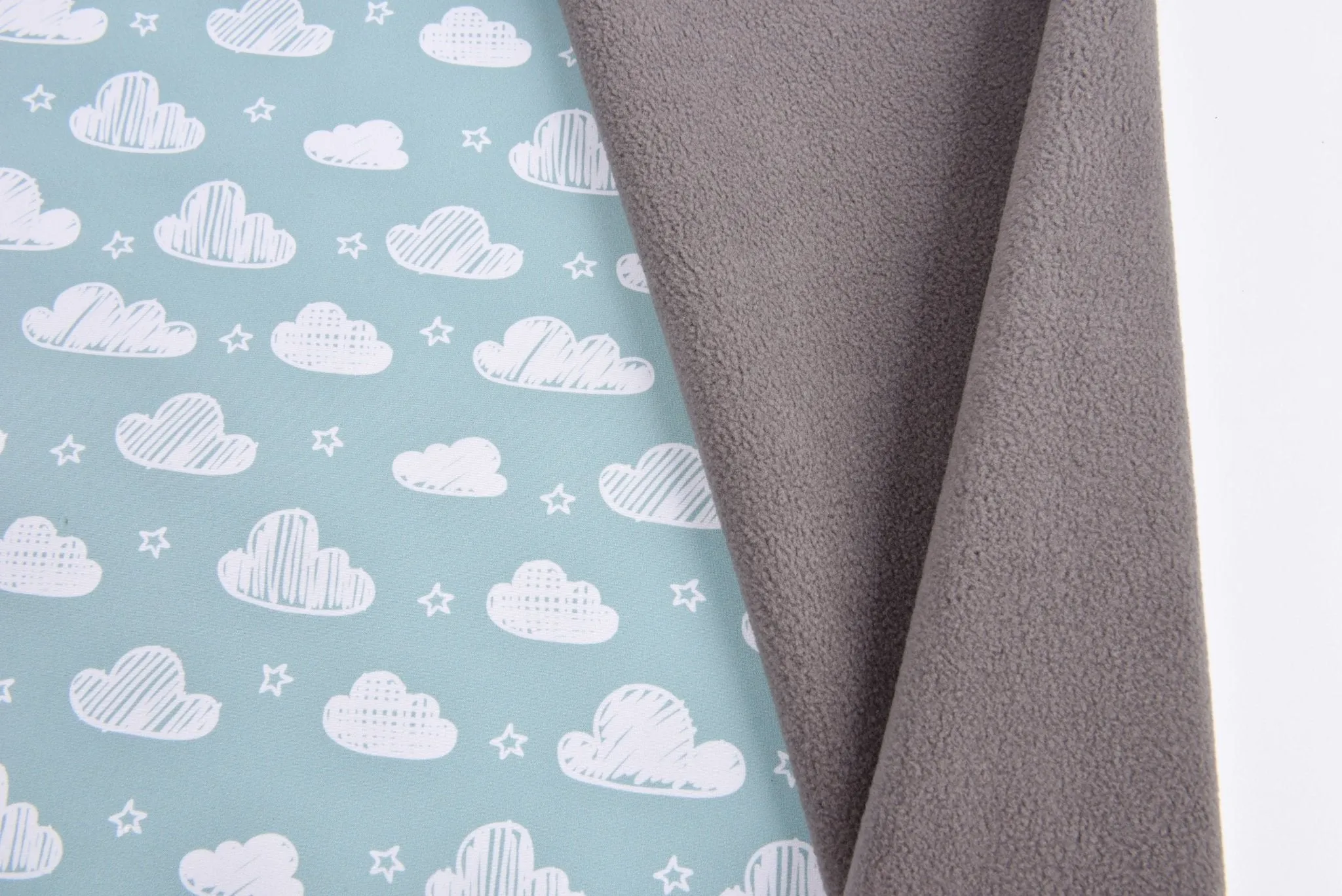 Softshell Digital Clouds Print Fabric