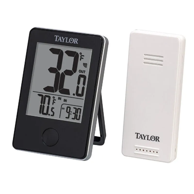 Taylor 1730 Wireless Thermometer, Digital, 32 to 122 deg F :EA: QUANTITY: 1