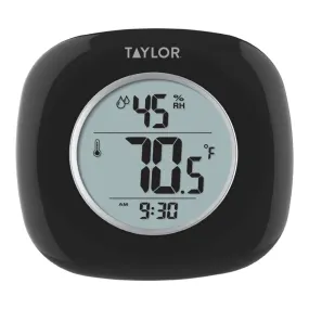 Taylor 1745BK Digital Indoor Thermometer with Hygrometer, 14 to 122 F