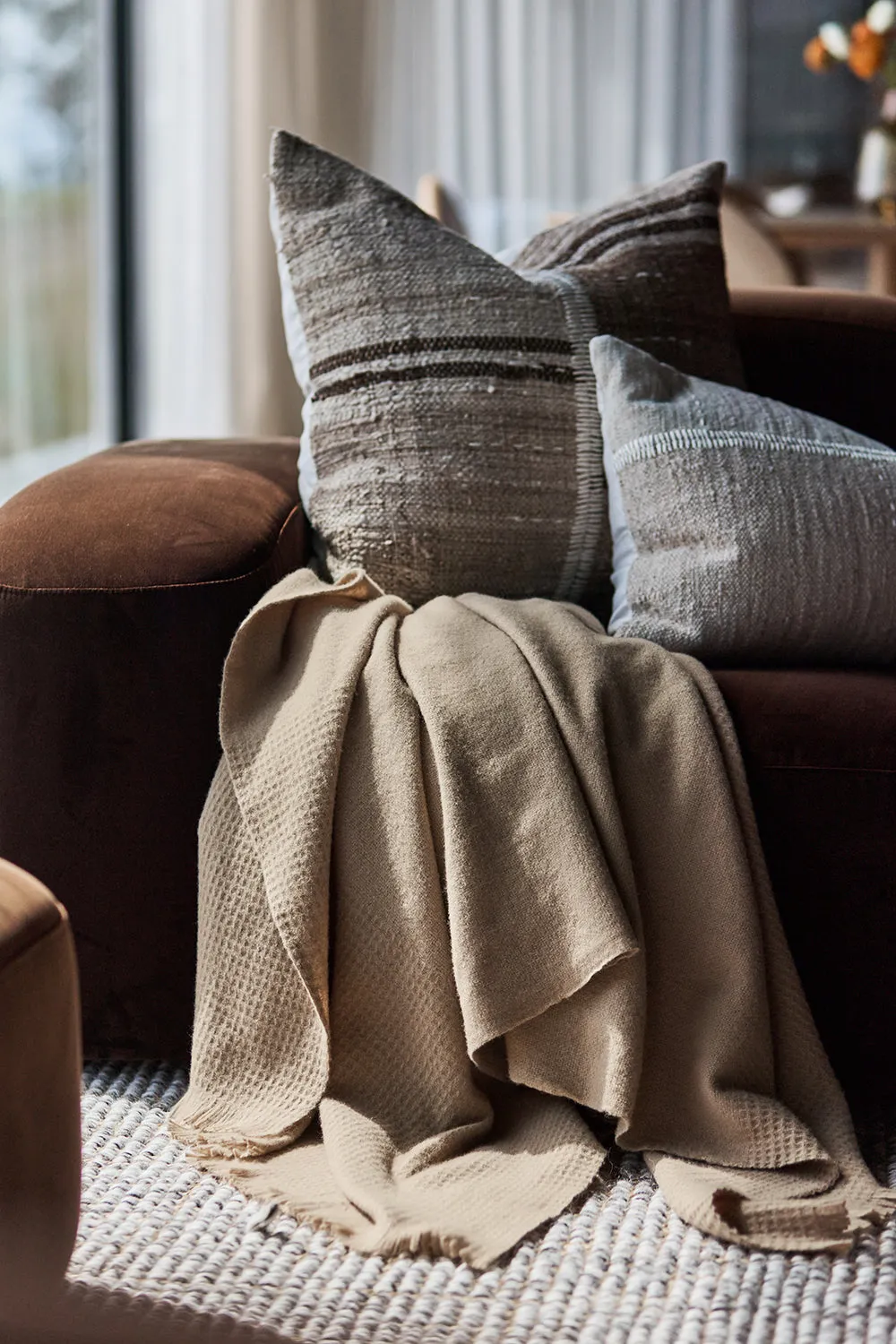 Textured Throw in Sandpiper Beach