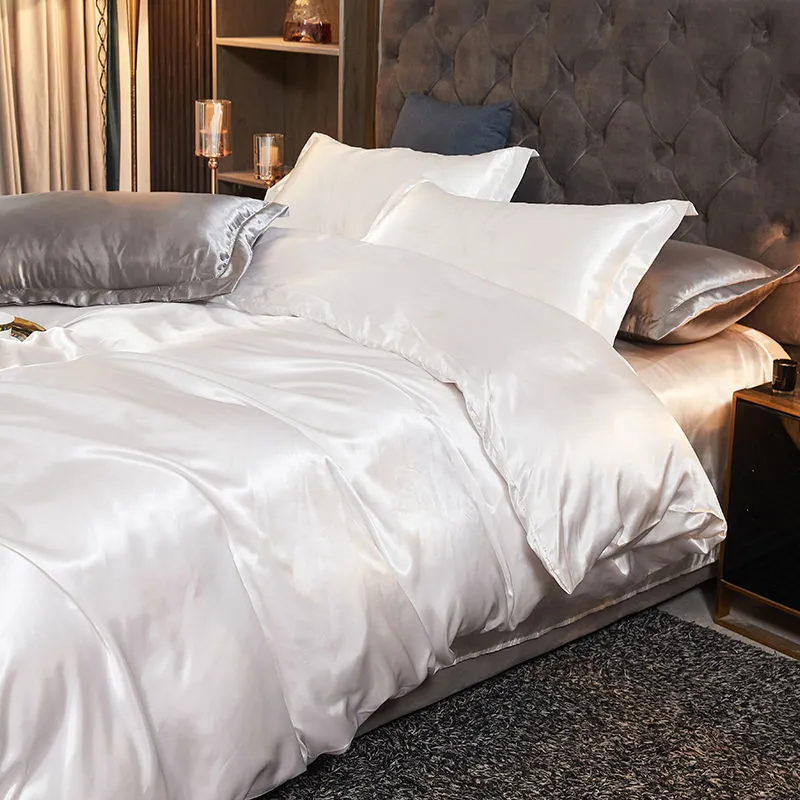 Toleet  Luxury Rayon Satin Bedding Set Duvet Cover Set Single Double King Size Bedding Kit 2pcs/3pcs/4pcs Bed Cover Bed Linen Set