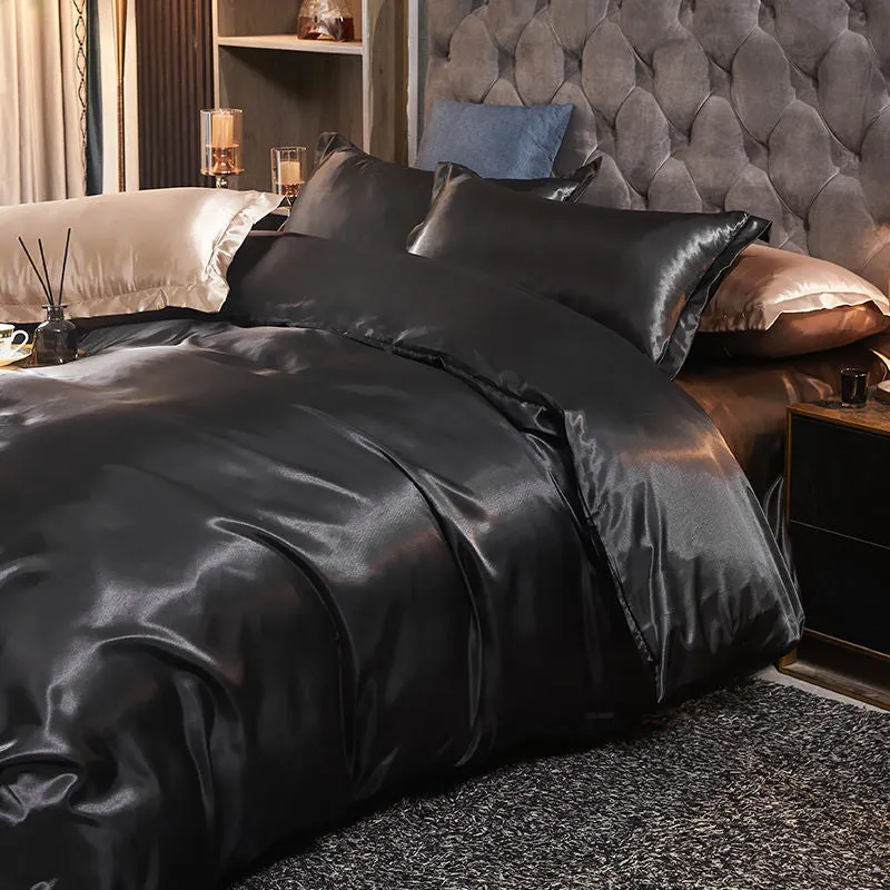 Toleet  Luxury Rayon Satin Bedding Set Duvet Cover Set Single Double King Size Bedding Kit 2pcs/3pcs/4pcs Bed Cover Bed Linen Set