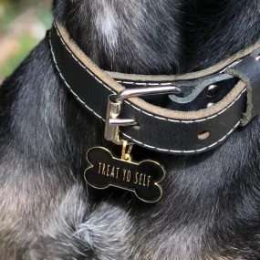 Treat Yo Self Pet ID Tag in Black