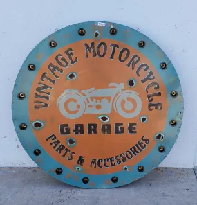 Vintage Motorcycle Garage Lighted Sign
