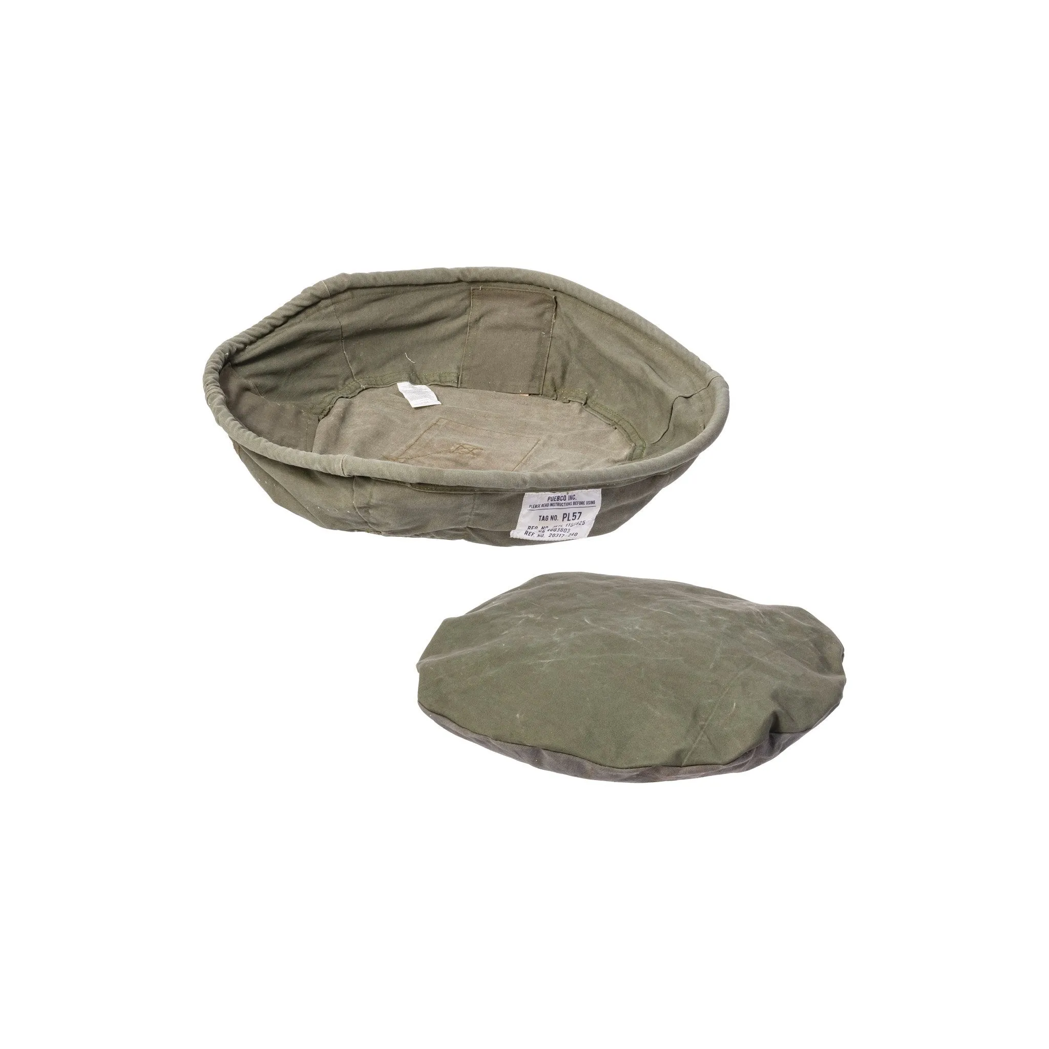 VINTAGE TENT FABRIC PET BED