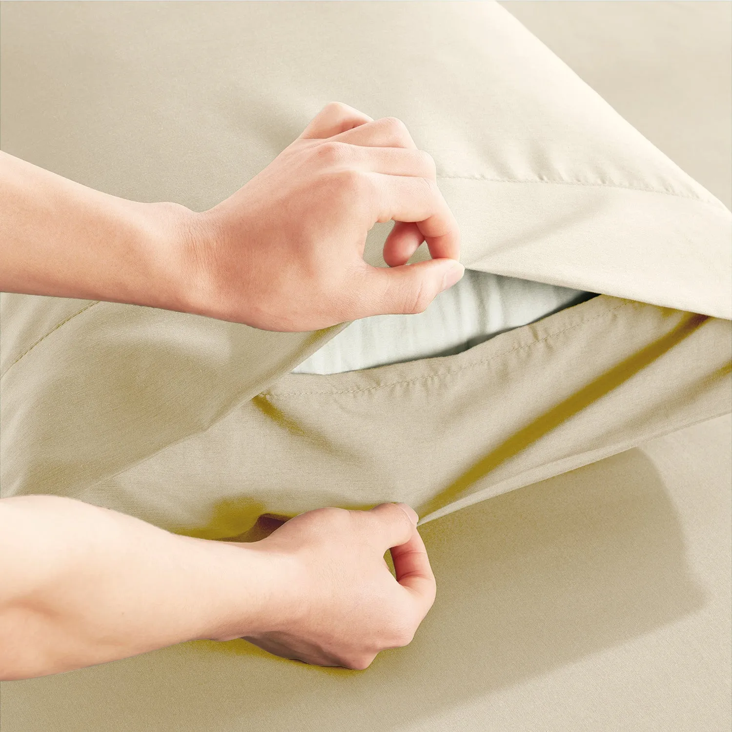 Virtu Bed Sheets Set, Deep Pocket Rayon Derived from Bamboo