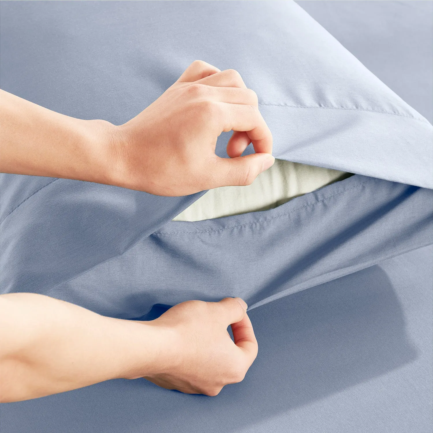 Virtu Bed Sheets Set, Deep Pocket Rayon Derived from Bamboo