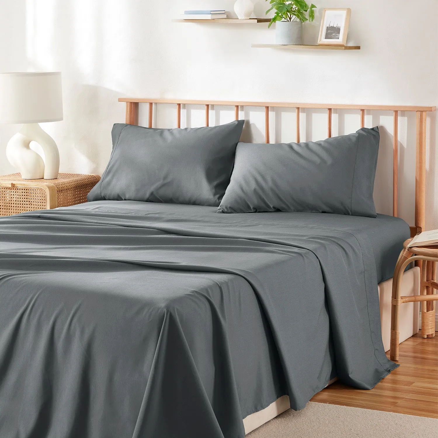 Virtu Bed Sheets Set, Deep Pocket Rayon Derived from Bamboo