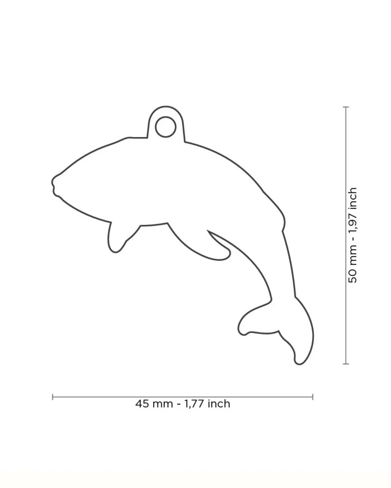 Wild as a Whale Custom Pet ID Tag